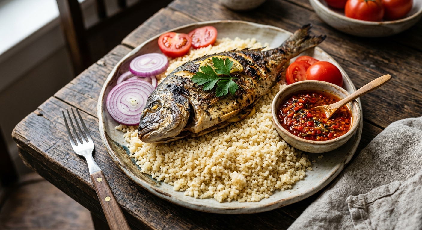 Attiéké au Poisson